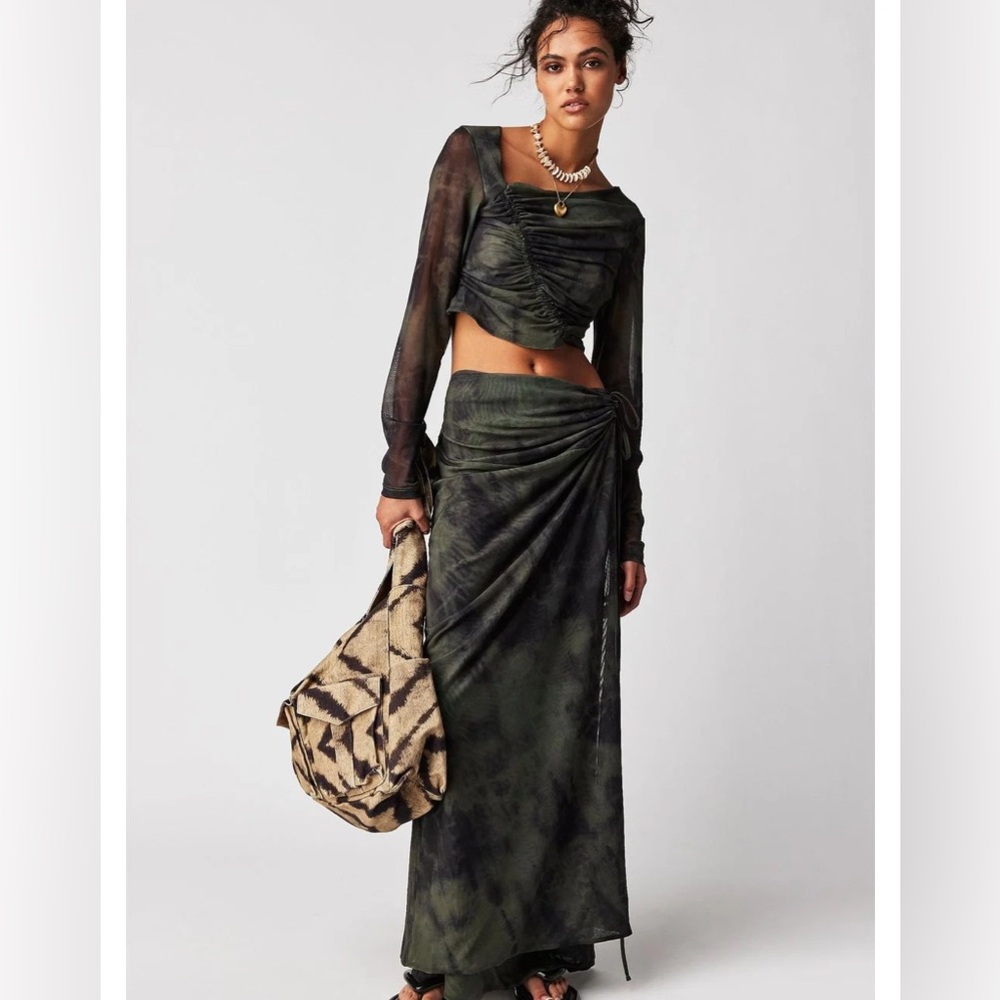 Supernova Mesh Tied Dyed Set
